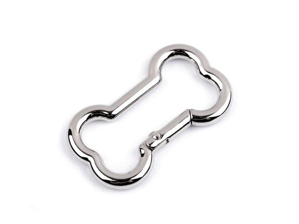 Metall Karabiner Knochenform Nickel 